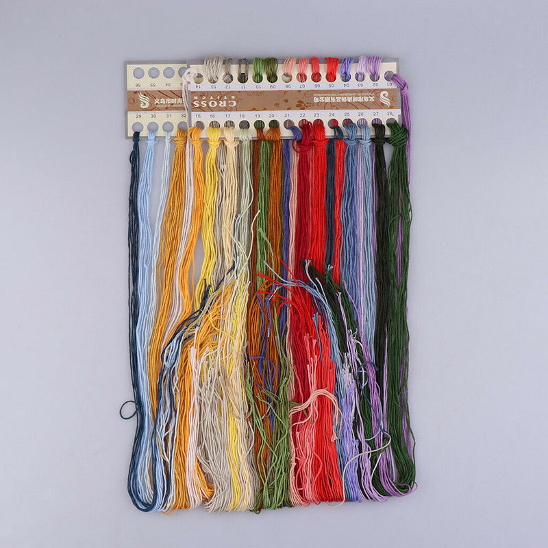 1 Set Stamped Cross Stitch Kits Package With Flower Pattern 47x43cm