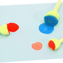 20pcs Children Drawing Toys Wooden Handle Sponge Painting Brushes Tools