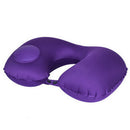 U-Shape Automatic Inflatable Travel Pillow Neck Pillow Car Air Inflatable P X1R4