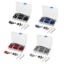 1 Set Red M6 M5 Fairing Bolts Fastener Clip Screw Nut Kit for Motorcycles
