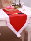 Runner Christmas Decoration Table Mat Brushed Table for Festive Atmosphere Decor