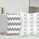 1X(Throw Pillow Covers Only For Couch, Sofa, Or Bed Set Of 4 Modern Design