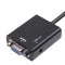 HDMI Male to VGA Male 1080P HDTV Video Converter Adapter with Audio Cable A