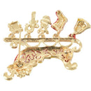 Christmas Brooch Pin Xmas sled gifts
