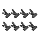 Pack of 8 Backdrop Clamps for Photography Paper Photo Clips, Steel 4 Inch Black