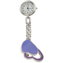 Nurse Watch Quartz Watch, Women, Clip Double Heart (purple), Pocket Watch W