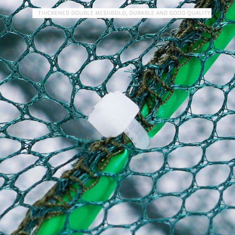 6 Sides 12 Holes Automatic Fishing Net NylonÃ‚Â Crab Fish Trap ShrimpÃ‚Â Cage (D) A