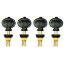 Ukulele Tuning Pegs Pin Machines Tuners Friction Ukelele Black 4PCS