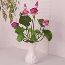 Artificial Flowers Silk Flower Foral Decor Flower Table Arrangement Purple