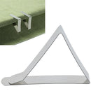 10xMap Table Holder Clip Stainless Steel Tablecloth Clips Cloth Cover Clamp BX