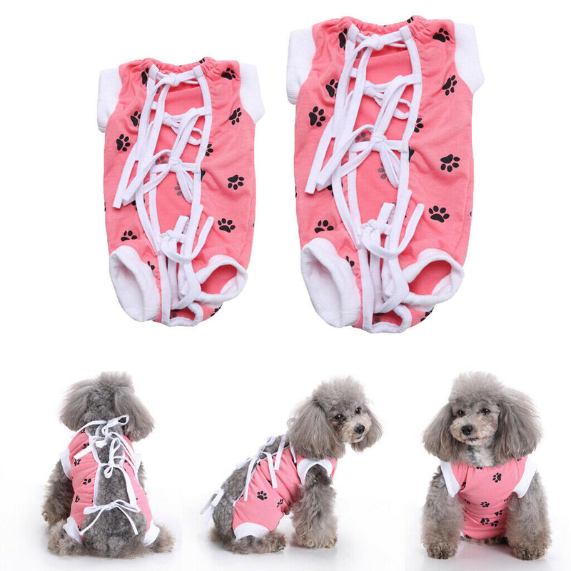 2 PCS Pet Recovery Suit for Abdominal Wounds or Skin Diseases, E-Collar
