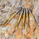 5pcs M3 M4 M5 M6 M8 Titanium Coated HSS Screw Thread Metric Spiral Fluted