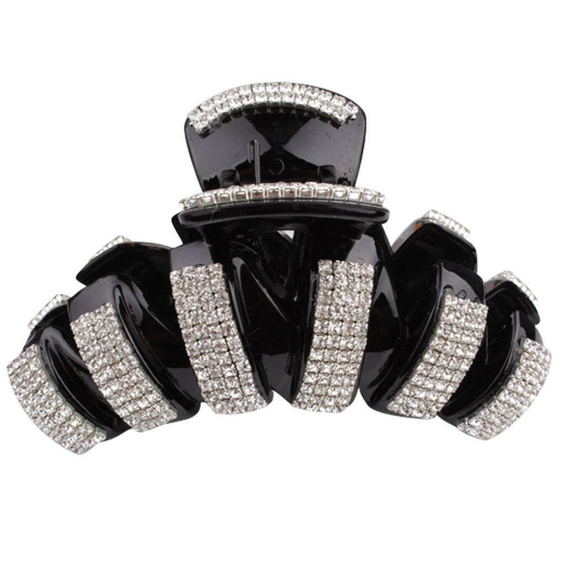 Fashion Crystal Rhinestone Women Ladies Popular 9cm Hair Claw Clip Clamps