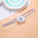 2pcs Newborn Shoot Photography Props Girls Lace Rompers Headband (White)