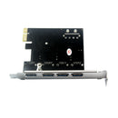 4 Ports USB 3.0 PCI-E  4Pin Power Expansion Card Adapter For Computer