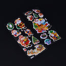 5 pcs Christmas Stickers for Kids Xmas Craft Gift Card-Making Home Decoration JR