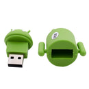 8GB Robot Sweet Cartoon Android USB 2.0 Stick Mmemoria Flash Device, Green O3C4
