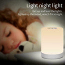 LED Night Light Bedside Table Lamp USB Rechargeable Colorful Dimmer RGB U1P1