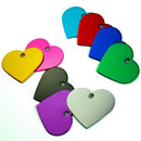 50Pcs Personalized Heart Love Dog Cat ID Tags Customized Cat Puppy Name Pho