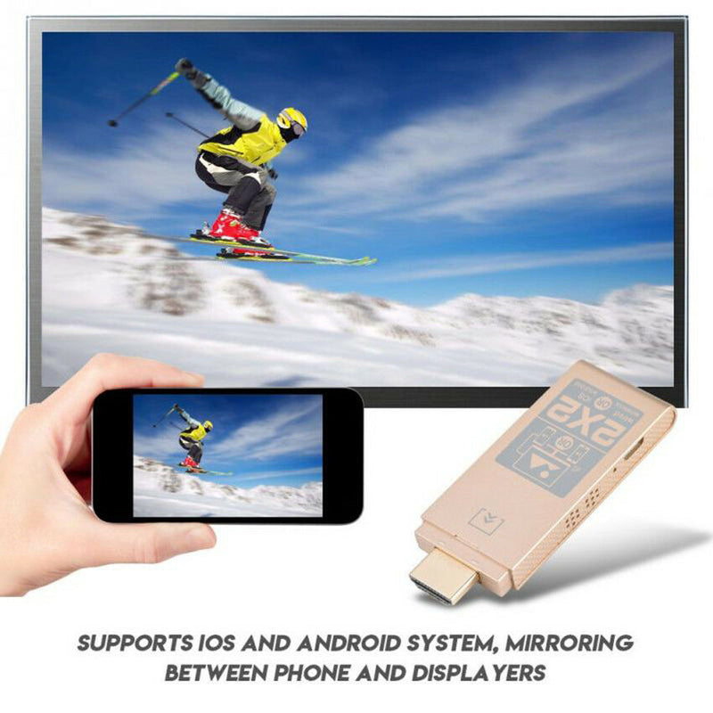 WiFi Display Receiver HD 1080P DLNA Airplay Miracast TV Dongle HDMI with cable