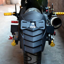 Rear Wheel Fender Splash Guard Cover Tire Hugger with License Plate Bracket