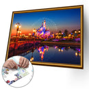 Paper Puzzles 1000pcs Night Scene Assemble for Adults Kids Jigsaw Toys Gift