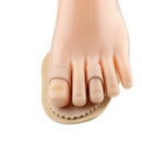 3x Overlapping Toe Straightener Separator Pad Corrector Foot Care