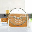 Iron Place Pot Lid Shelf Holder Storage Tool For Kitchen Organizer Goods Pa B9U6