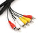 1.5m 3 RCA Composite Male to Male Audio Video AV Cable for DVD TV -Q