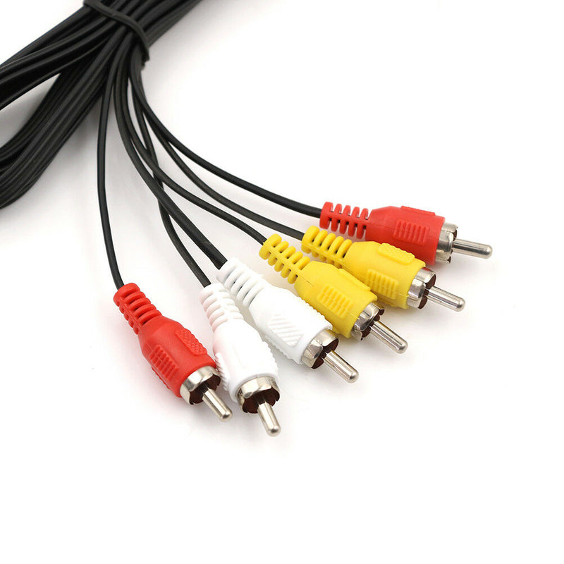 1.5m 3 RCA Composite Male to Male Audio Video AV Cable for DVD TV -Q