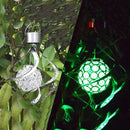 Solar Power LED Light Wind Spinner Chimes Spiral Garden Courtyard Hanging Lamp