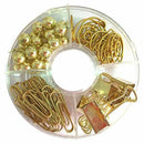 65 PCS Decorative Paper Clips Set,Multi-Kind Push-Pin Map Tacks Long Tail C W4V1