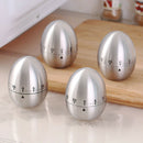 Mechanical Timer Kitchen Cooking 60 Minutes Alarm Stainless Steel Egg Design