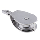 Marine Pulley Block Hanging Wheel 50mm Single Sheave 304 Stainless Steel