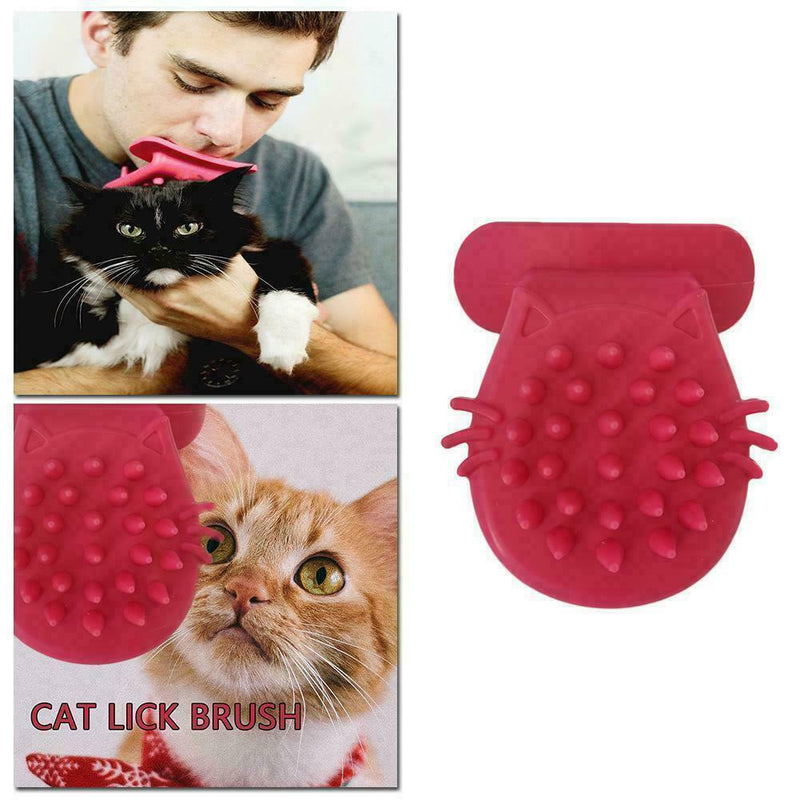 1* Pet Bath Glove Brush Dog Cat Hair Comb Rubber Hair Grooming Massage O2Z7