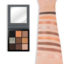 Gray 9 Colors Eye Shadow Long-Lasting Waterproof Palette Matte Shimmer Glit