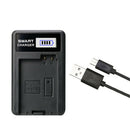 For Canon LP-E8 Camera Battery Charger LCD Display USB Input EOS 550D 600D 650D