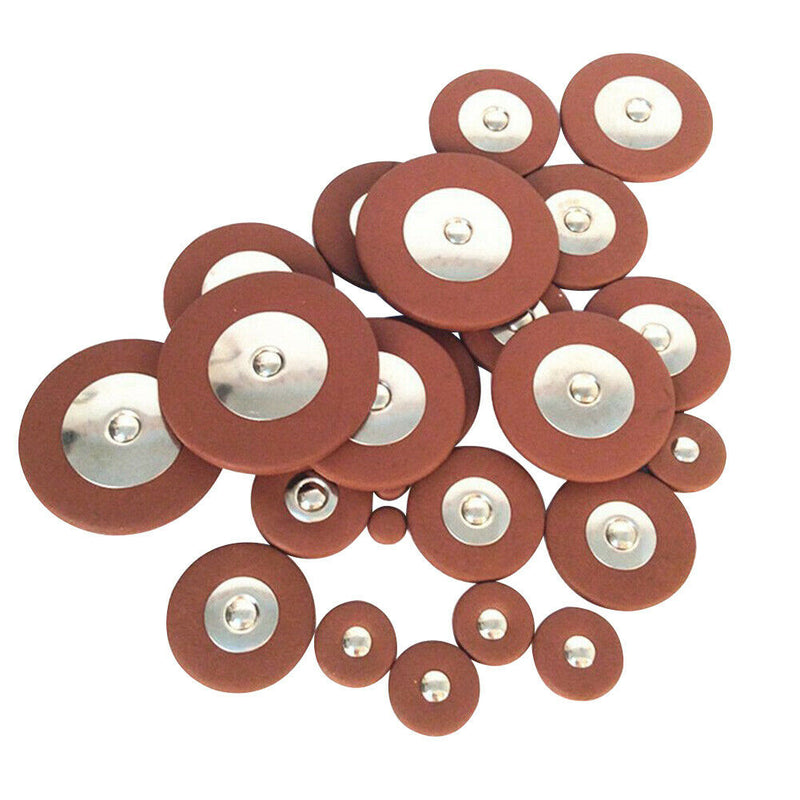 26pcs/set For Alto Saxophone Sax Pads Woodwind Instruments Artificial Leather