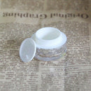 2Pcs Empty Plastic Pot Jars Cosmetic Containers For Face Salves Creams Balms
