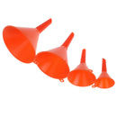 4Pcs/set Durable Plastic Funnel Hand Car Van Fuel Petrol Water Oil Spout Po3C
