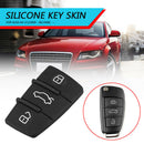 3-Button Replacement Key Fob Case Rubber Pad for Audio A1 S1 A3 S3 A6 RS6 A
