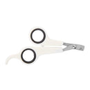 Pet Nail Toe Clipper Scissors Stainless Steel Dog Claw Cutter(White Black) A