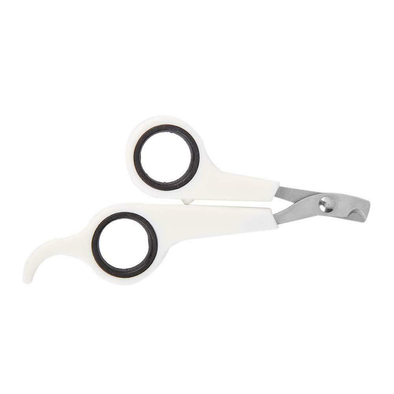 Pet Nail Toe Clipper Scissors Stainless Steel Dog Claw Cutter(White Black) A