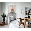 Door Noren Curtains Kitchen Short Cotton Linen Tapestry Sunrise 85x120cm