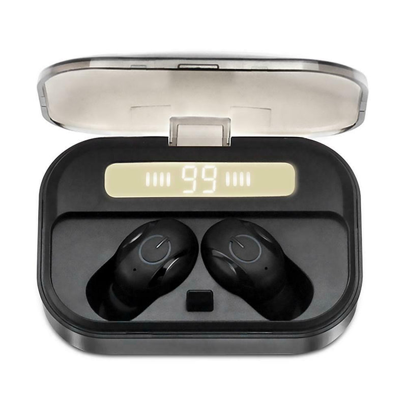 T10B TWS Wireless Bluetooth Stereo Earphones with Digital LED Charging Case