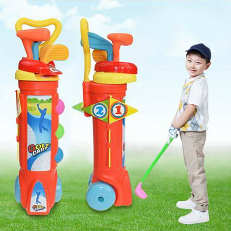 1 Set Outdoor Children Golf Club Toys Plastic Mini Golf Sports Educational TFT