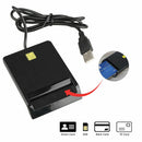 USB Smart Card Reader Common Access Compatible For CAC SIM Bank Card w/ CD Drive