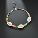Bohemian Handmade Natural Sea Shell Bracelet Anklet Fashion Women'S Bracele F6Z3