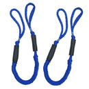 2pcs Bungee Dock Line 4 FT Rope for Boat Kayaks Anchors Tie Down Blue