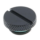 Black G1/4 Thread Low Profile Plug for PC Water Cooling Radiator Reservoir